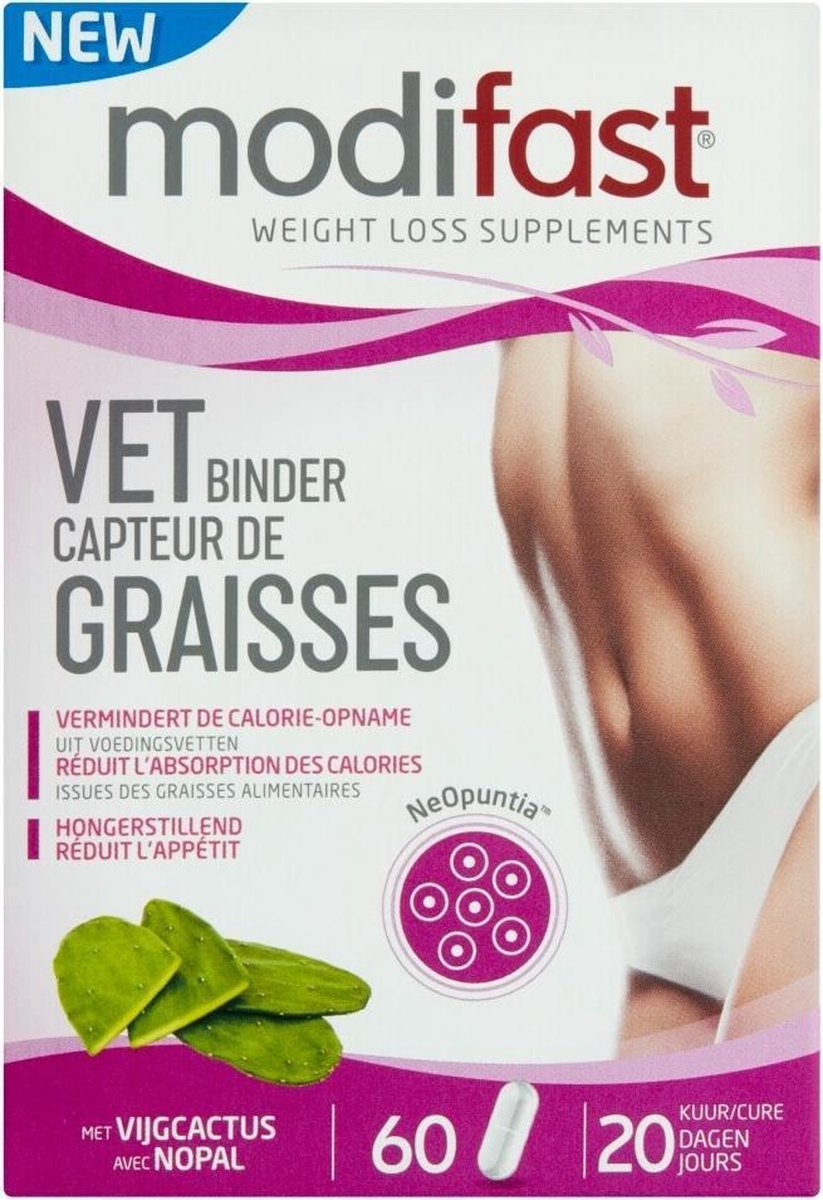 Modifast Vetbinder vijgcactus 60 capsules