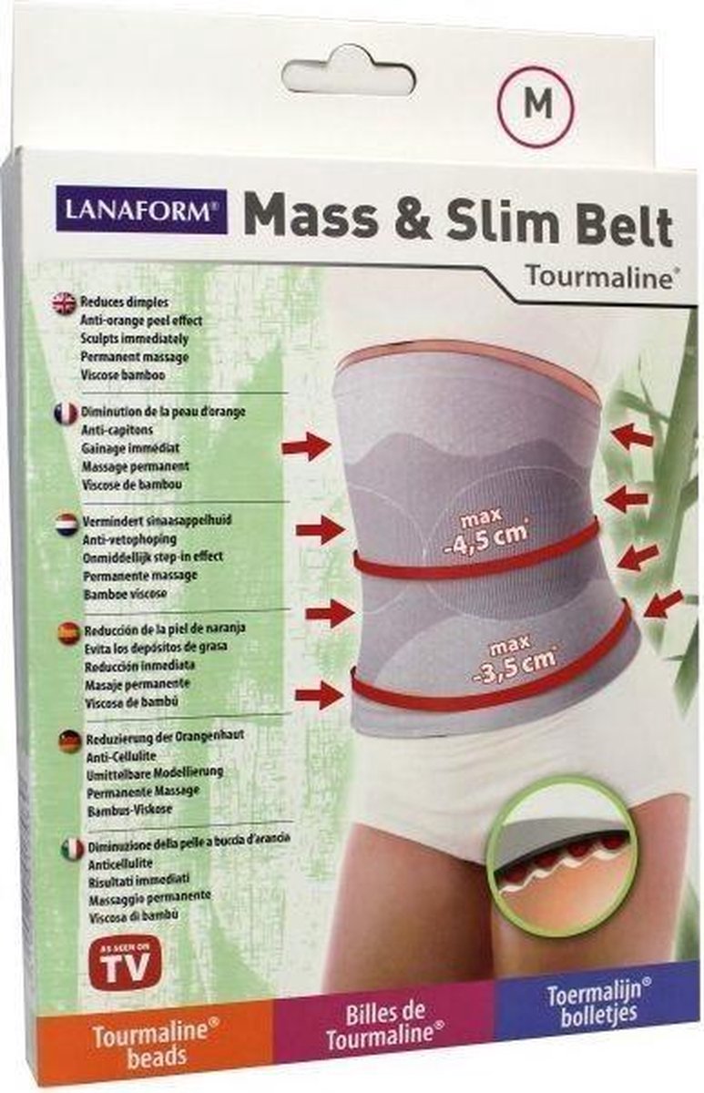 Lanaform Mass & slim toermaline belt M