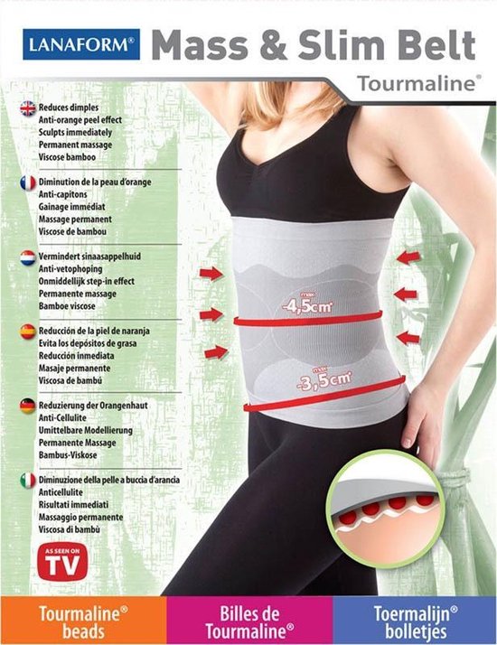 Lanaform Mass & slim toermaline belt M