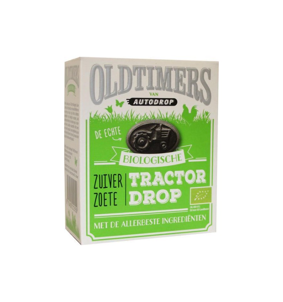 Autodrop Oldtimers zuiver zoete tractordrop bio 180 gram