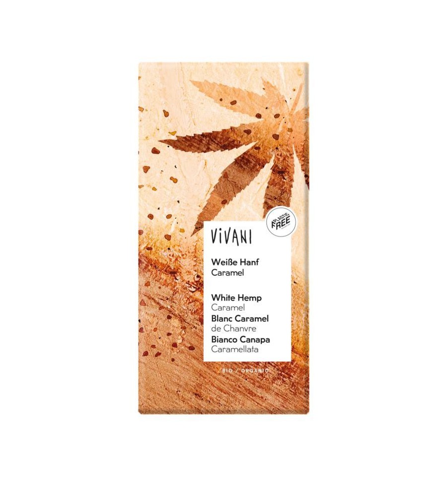 Vivani White hemp caramel 80 gram