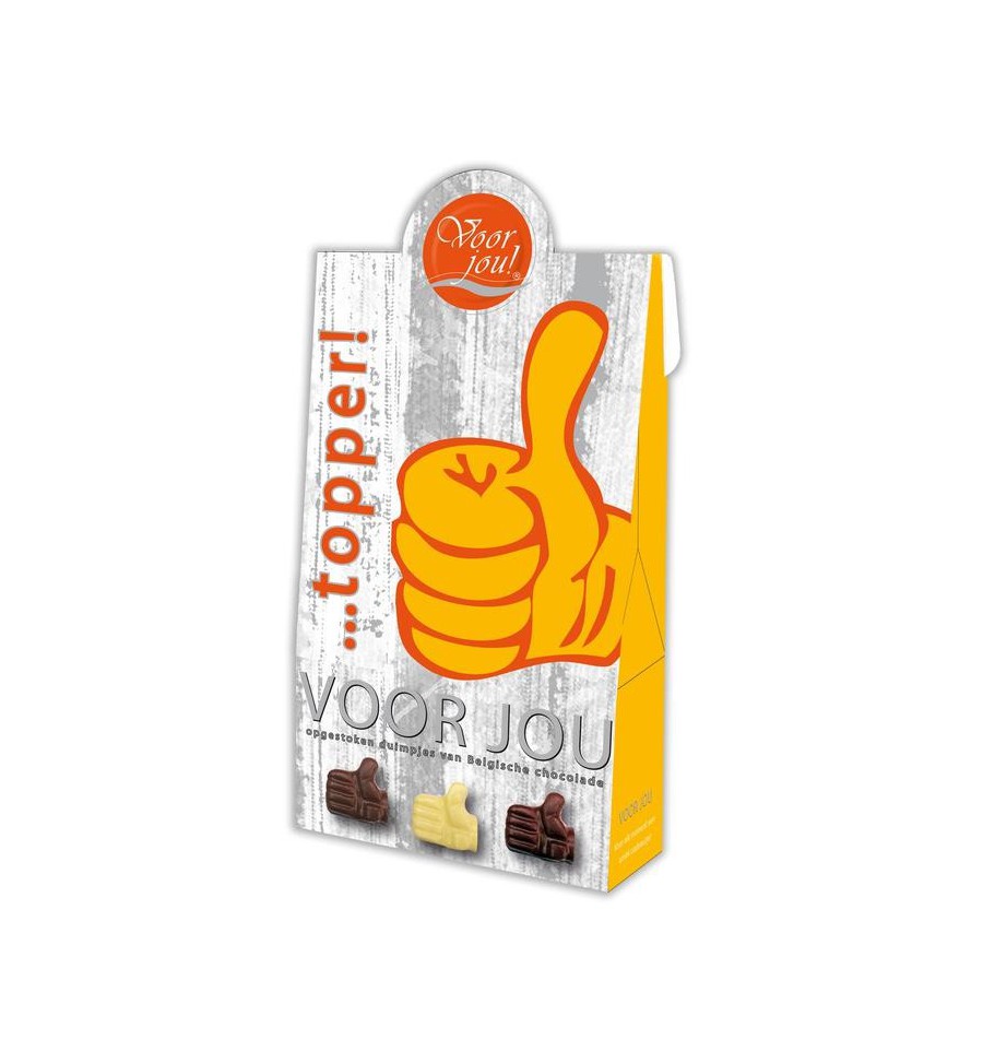 Voor Jou! Cadeau doos young duimpjes topper 100 gram