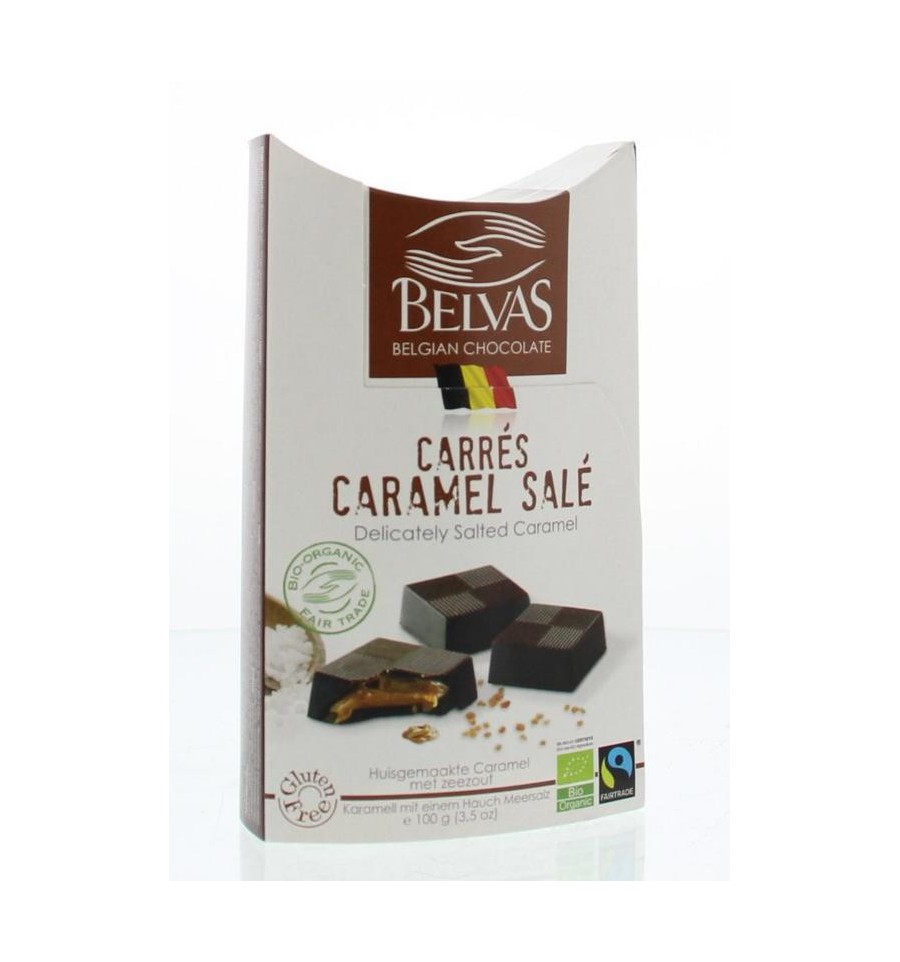 Belvas Puur met licht gezouten caramel 100 gram