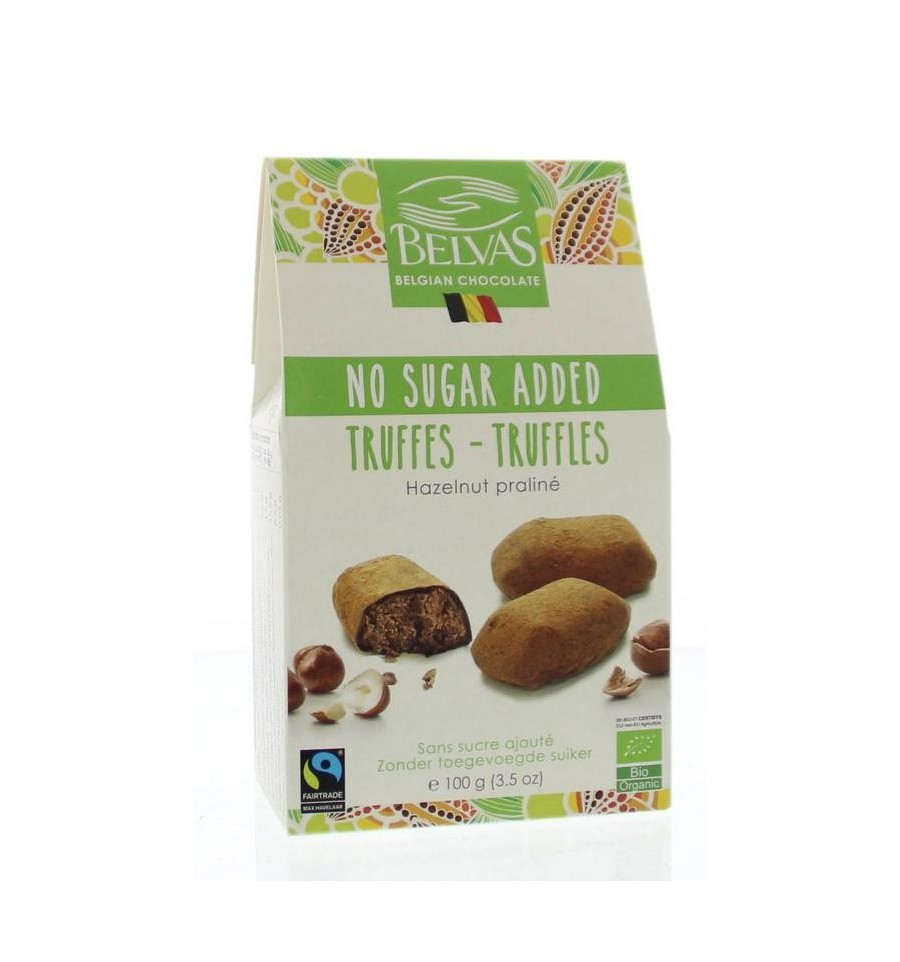 Belvas Hazelnoot truffels 100 gram