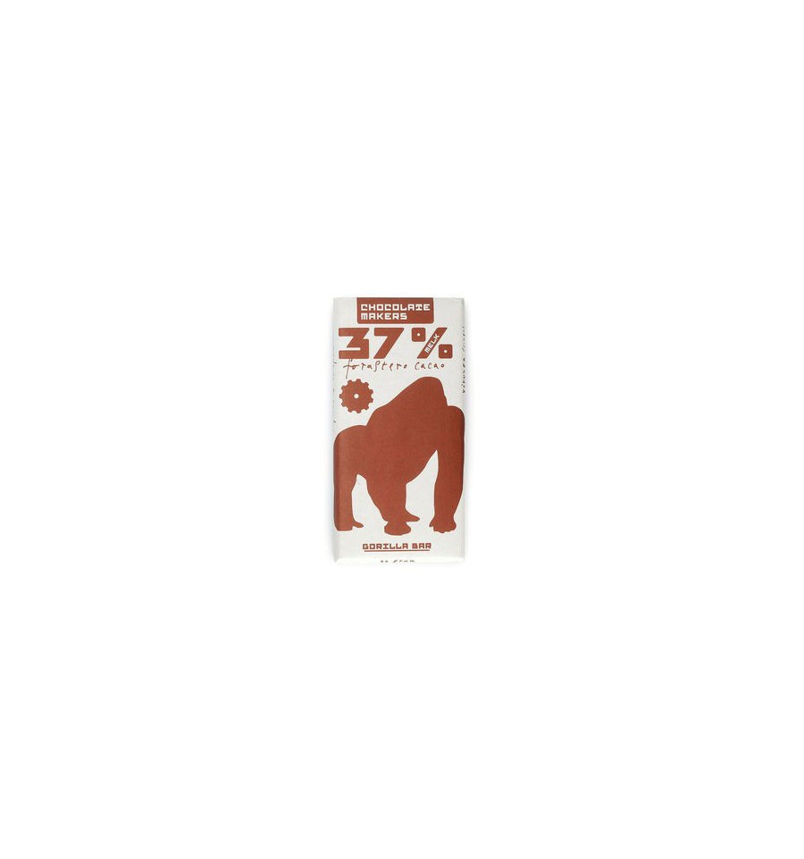 Chocolatemakers Chocolate Makers Gorilla bar 37% melk 90 gram