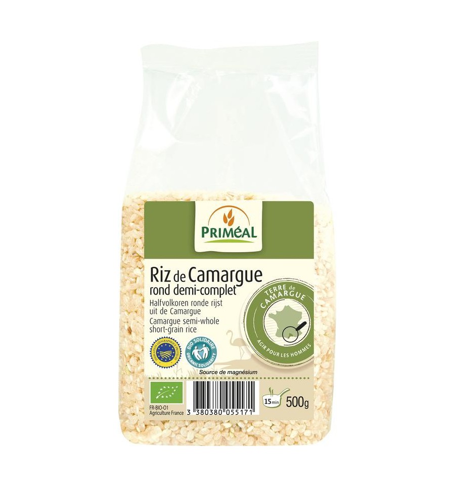 Primeal Halfvolkoren ronde rijst camargue 500 gram