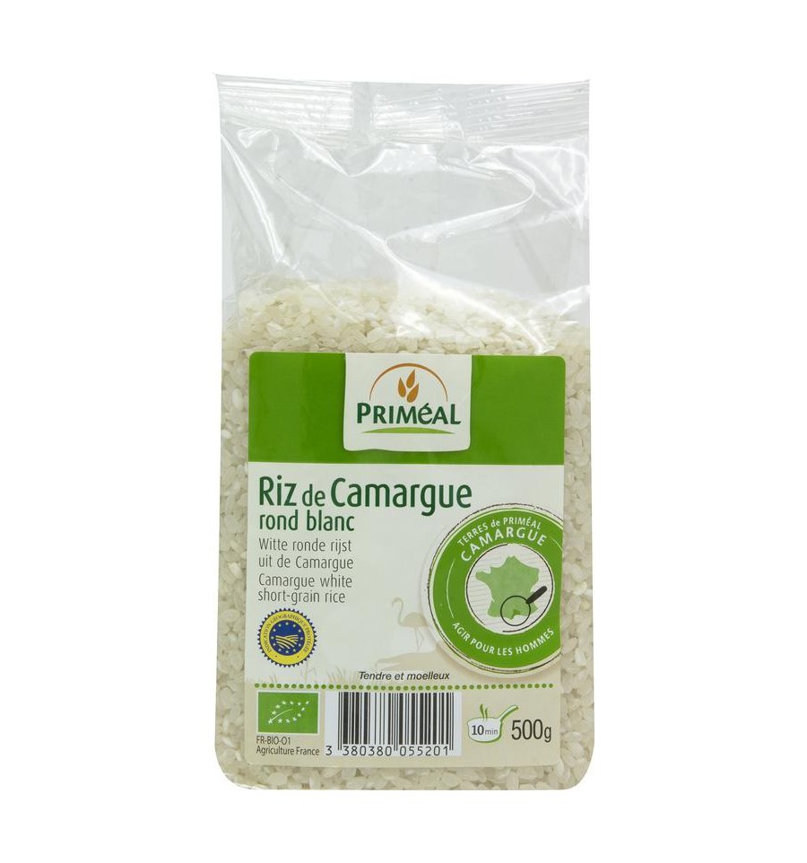 Primeal te ronde rijst camargue 500 gram - Wit