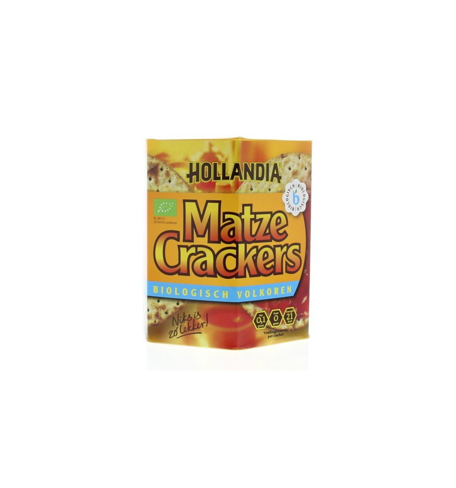 Hollandia Matzes Matze cracker volkoren 100 gram