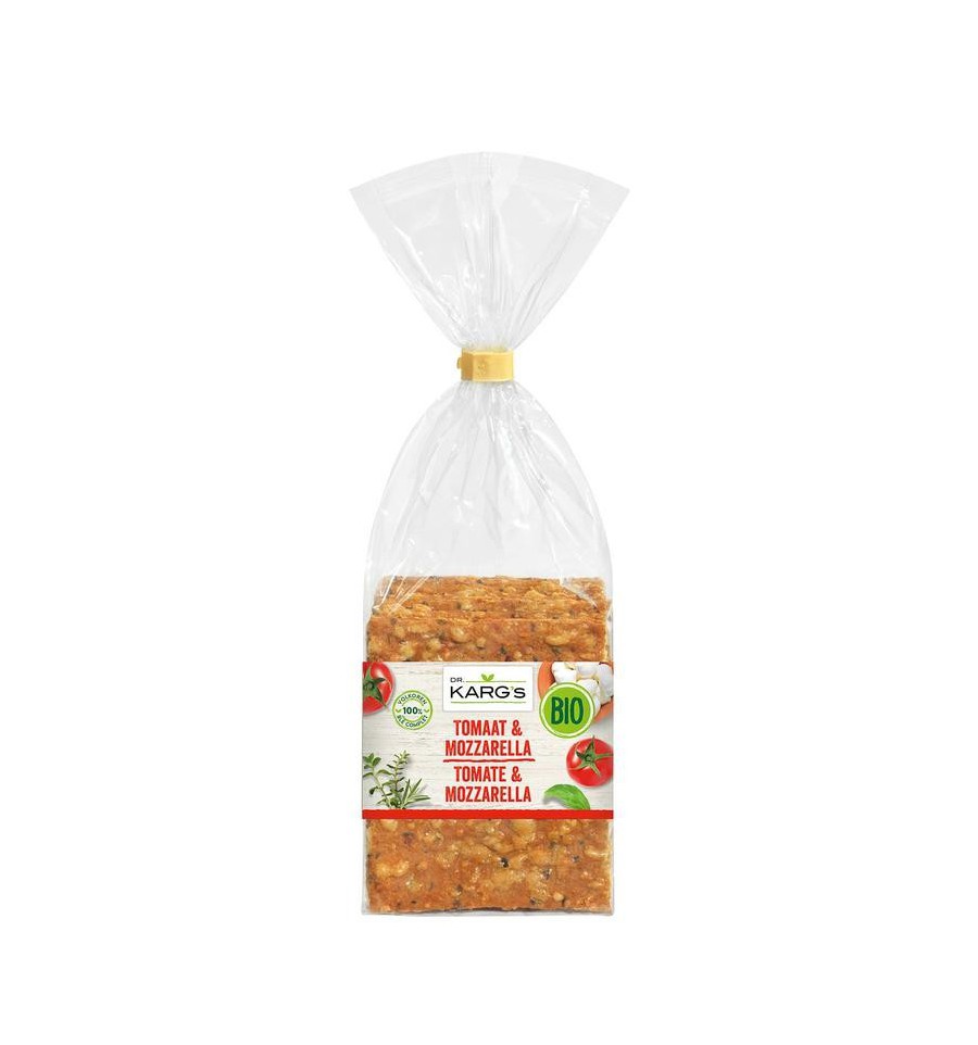 Dr Karg Crackers tomaat mozarella 200 gram