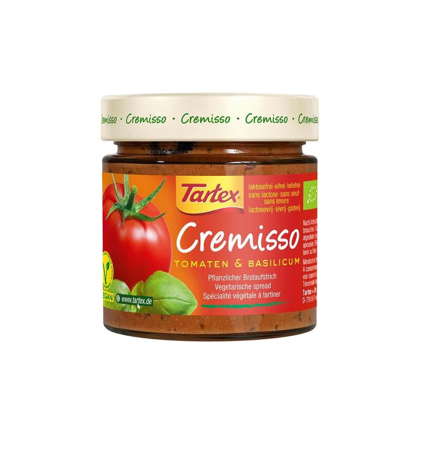 Tartex Cremisso tomaat basilicum 180 gram