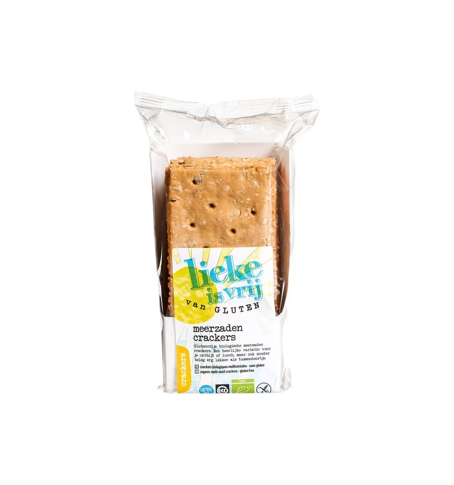 Lieke Is Vrij Meerzaden crackers 250 gram