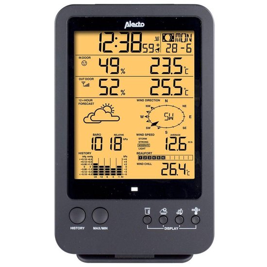 Alecto WS-4700 - Zwart