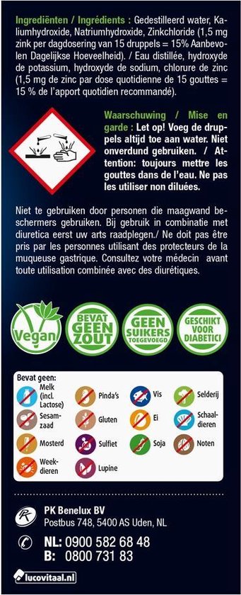 Lucovitaal Zuurbase druppels 30 ml