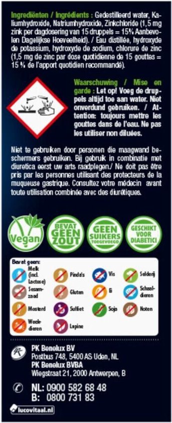 Lucovitaal Zuurbase druppels 30 ml