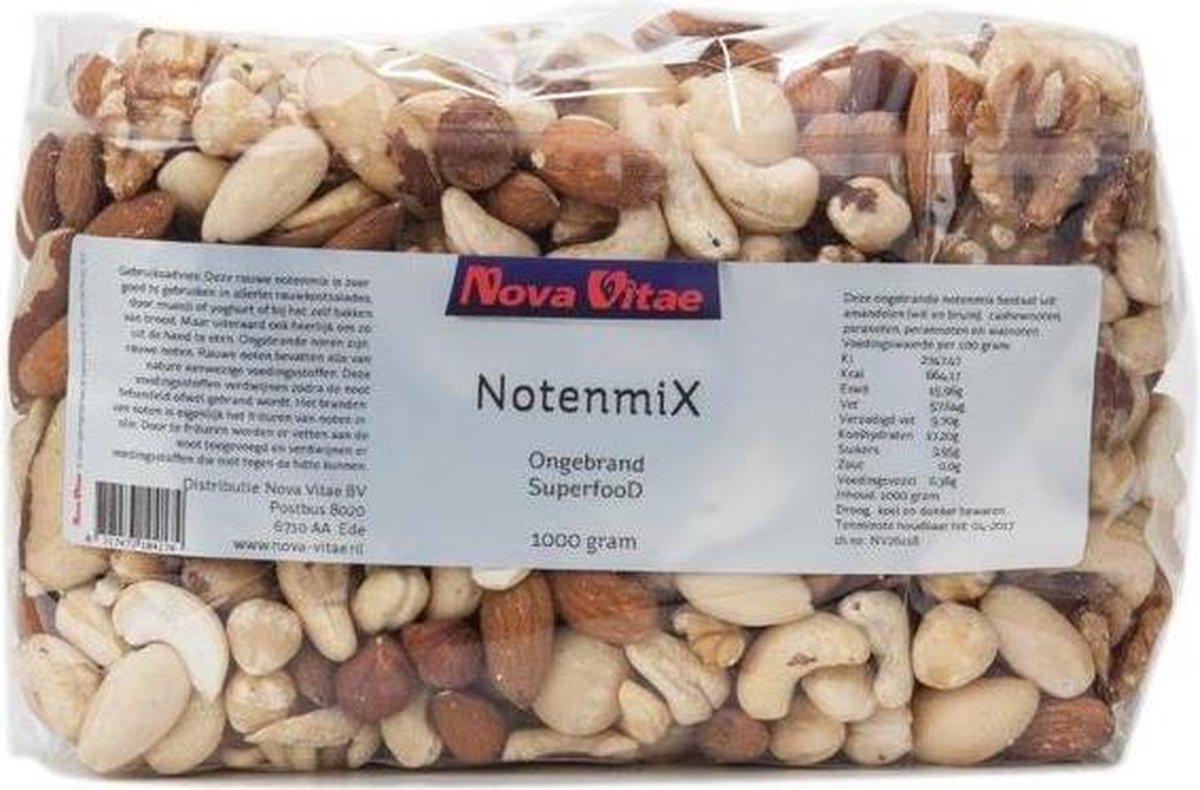 Nova Vitae Notenmix Ongebrand 1 kg