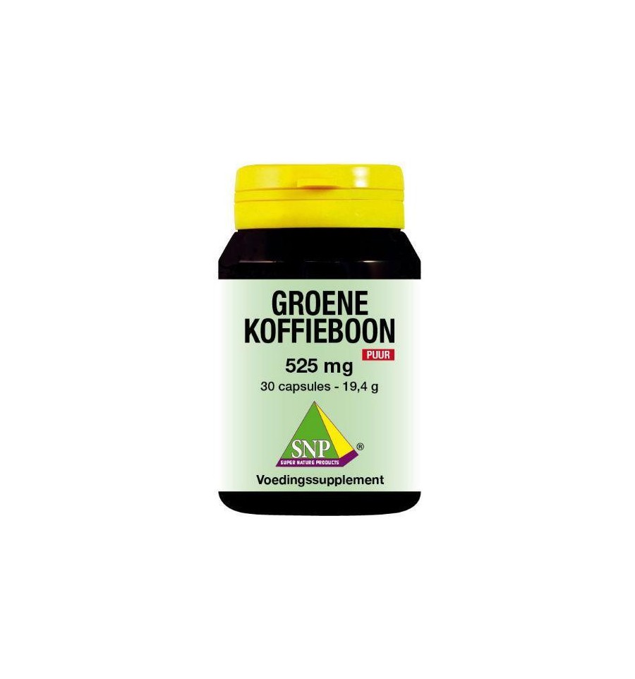 Snp e koffiebonen 525 mg puur 30 capsules - Groen