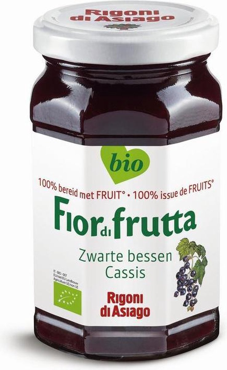 Fiordifrutta e bessenjam 250 gram - Zwart