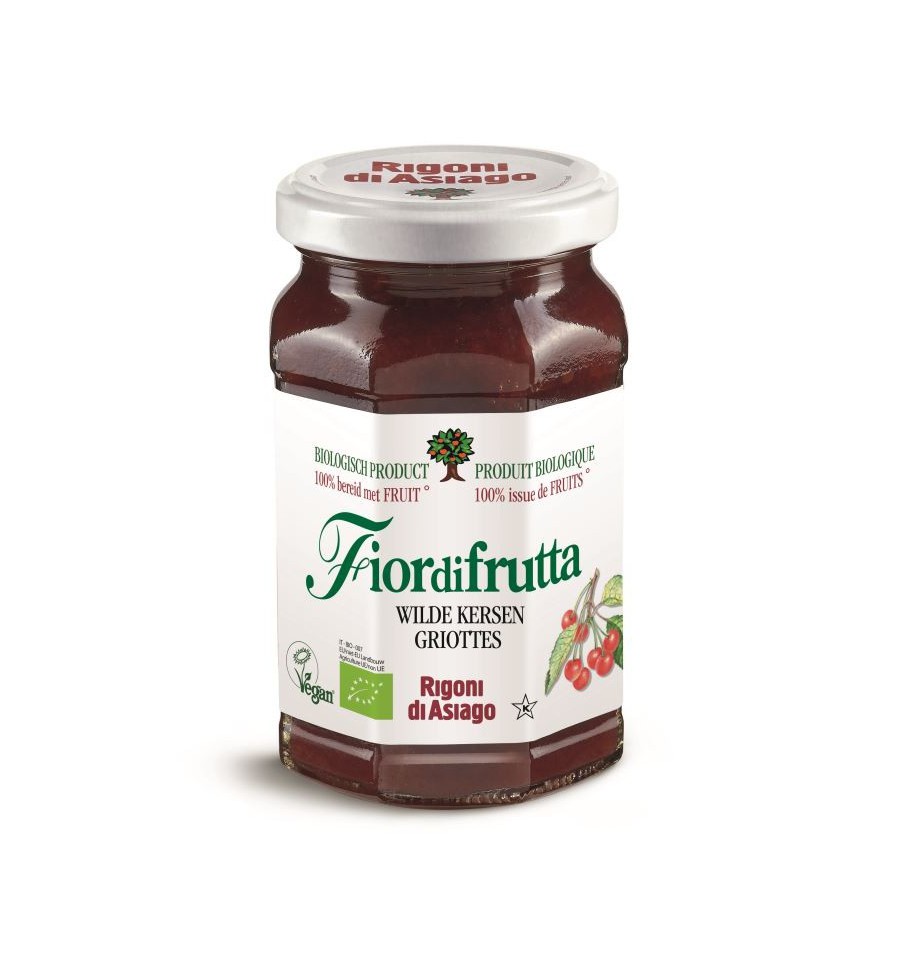 Fiordifrutta Zure kersenjam 250 gram