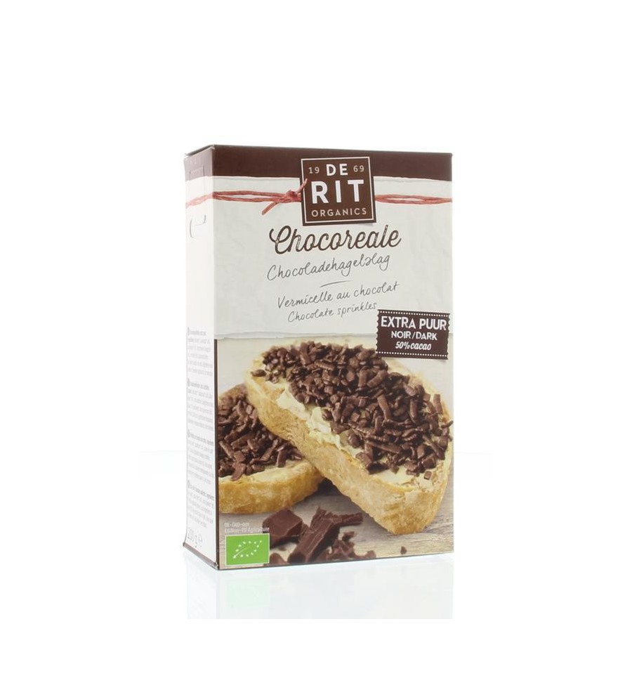 De Rit Chocoreale hagelslag extra puur 200 gram