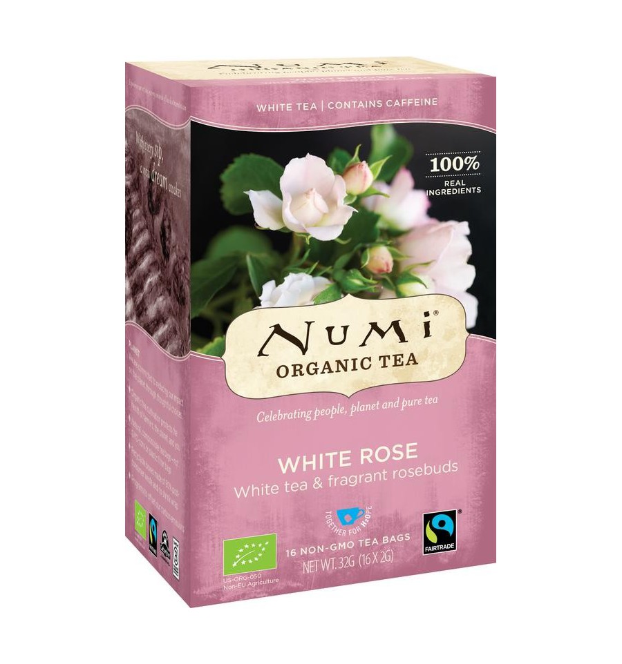 Numi te thee white rose 16 zakjes - Wit