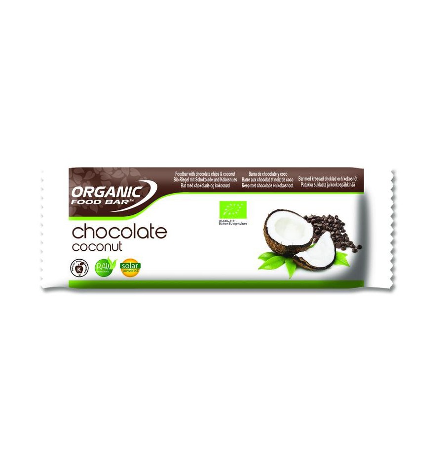 Organic Food Bar Bar chocolade kokosnoot 50 gram