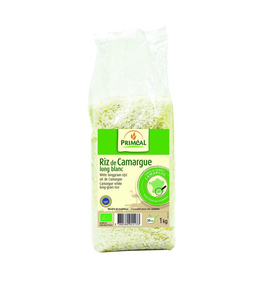 Primeal te langgraan rijst camargue 1 kg - Wit