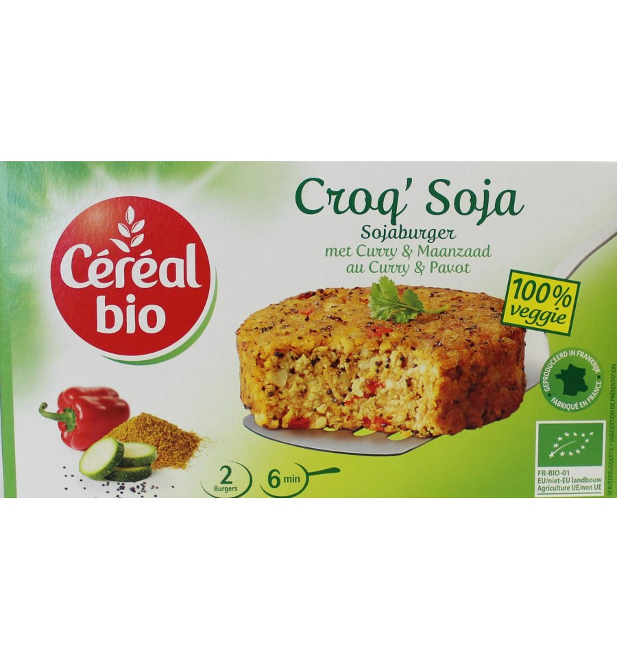 Cereal Bio Cereal Soja burger curry maanzaad 200 gram