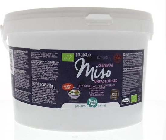 Terrasana Genmai miso ongepasteuriseerd emmer 2500 gram