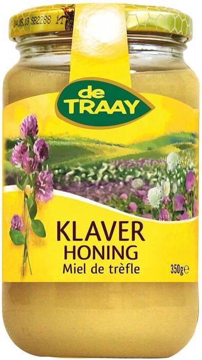 De Traay Klaver honing bio 350 gram