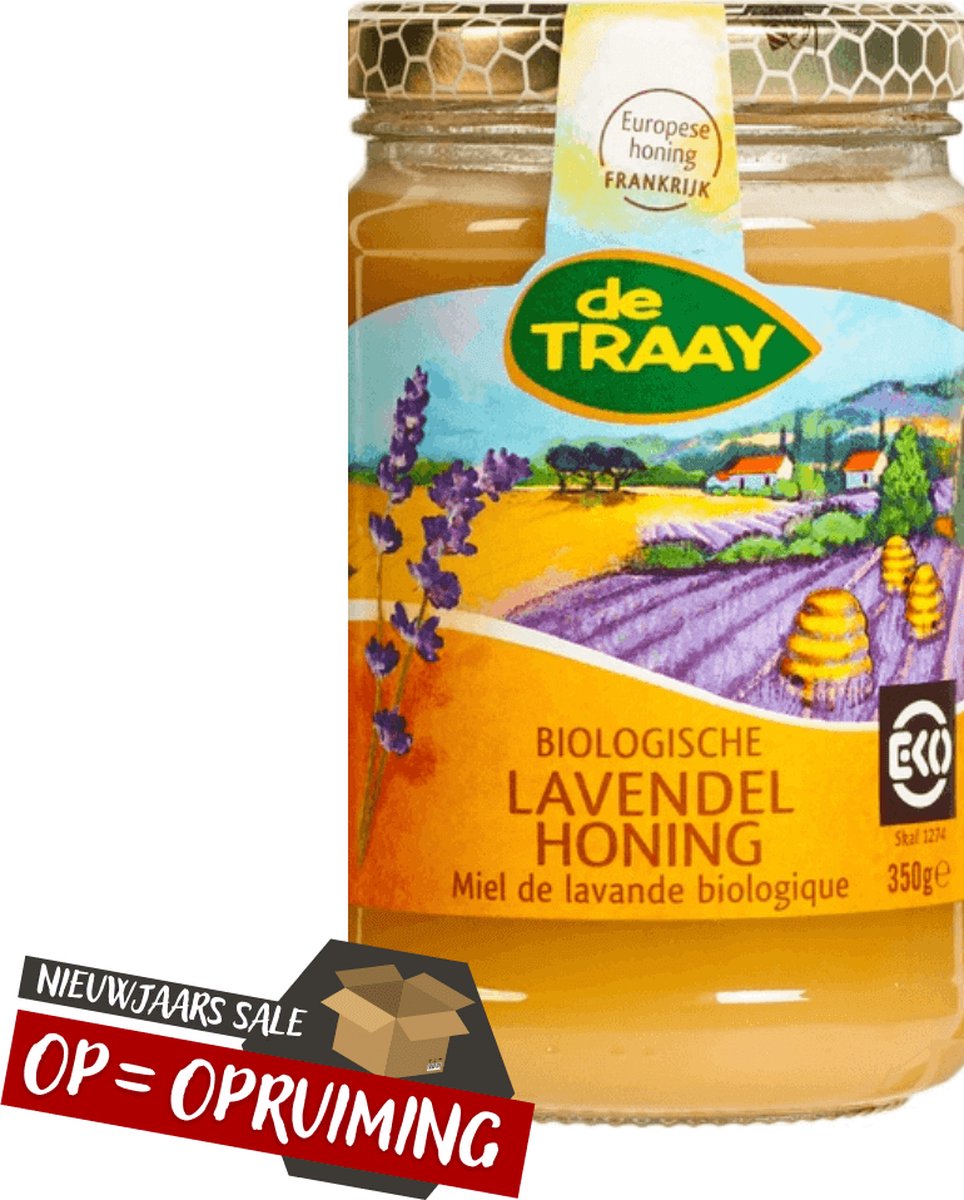 De Traay Lavendelhoning bio 350 gram