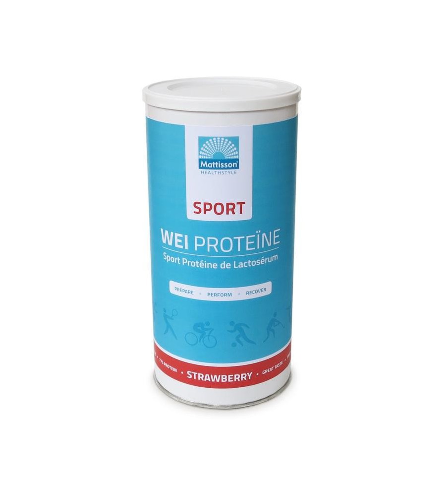 Mattisson Wei proteine concentraat sport aardbei 450 gram