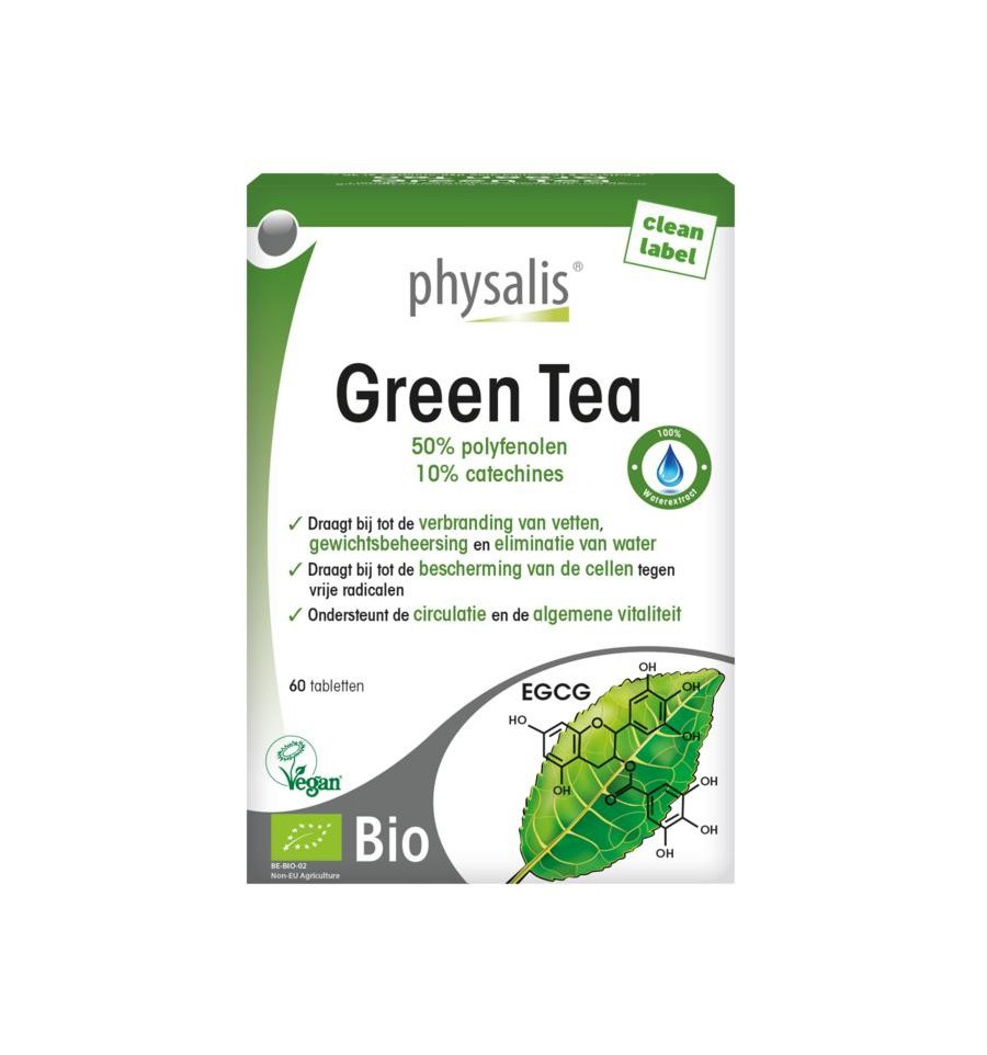 Physalis Green tea 60 tabletten