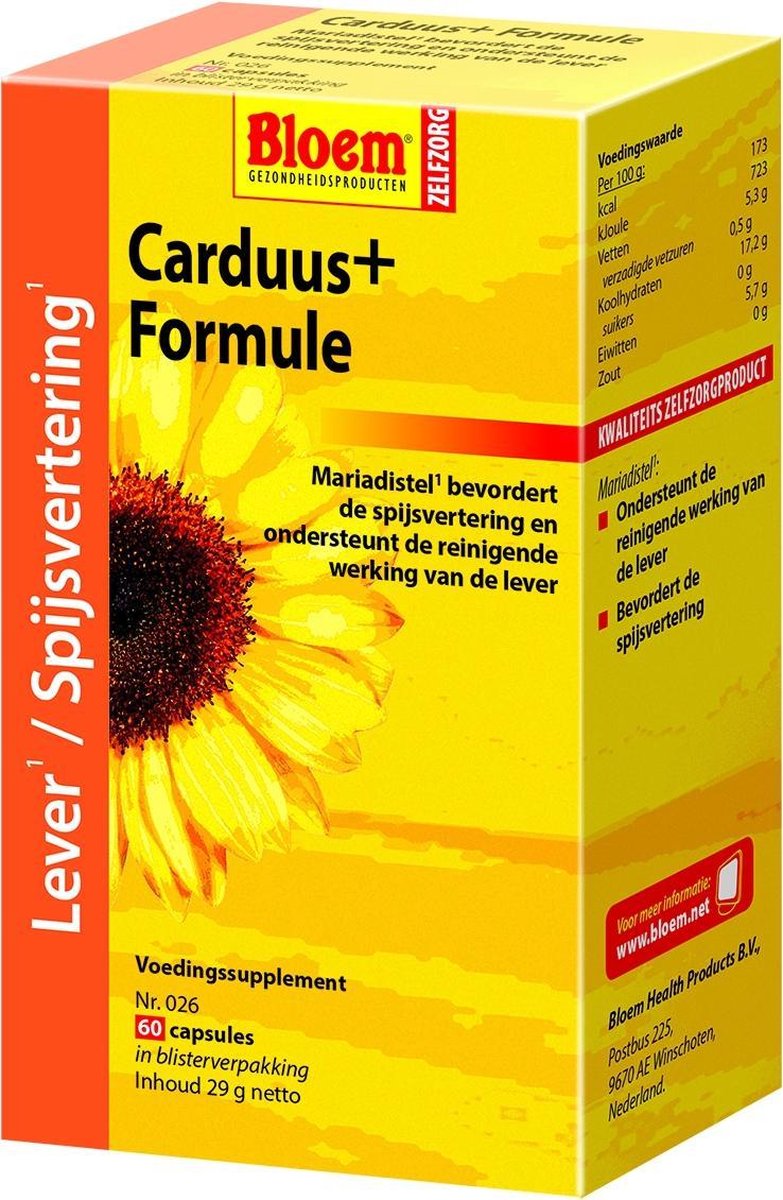 Bloem Carduus+ formule 60 capsules