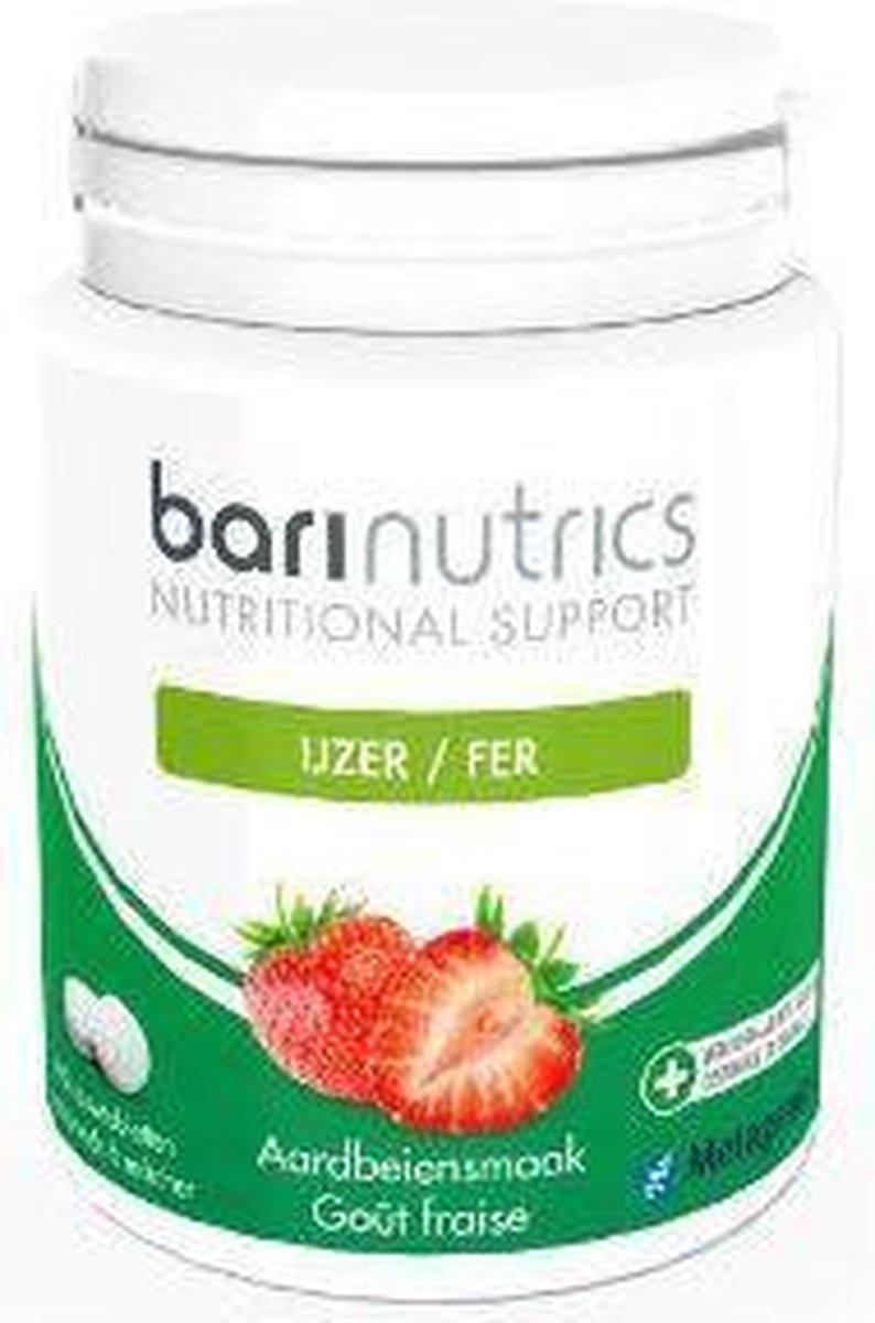 Metagenics Barinutrics IJzer aardbei 90 tabletten