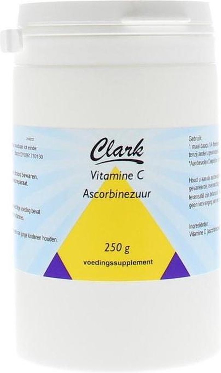 Clark Vitamine C ascorbine zuur 250 gram