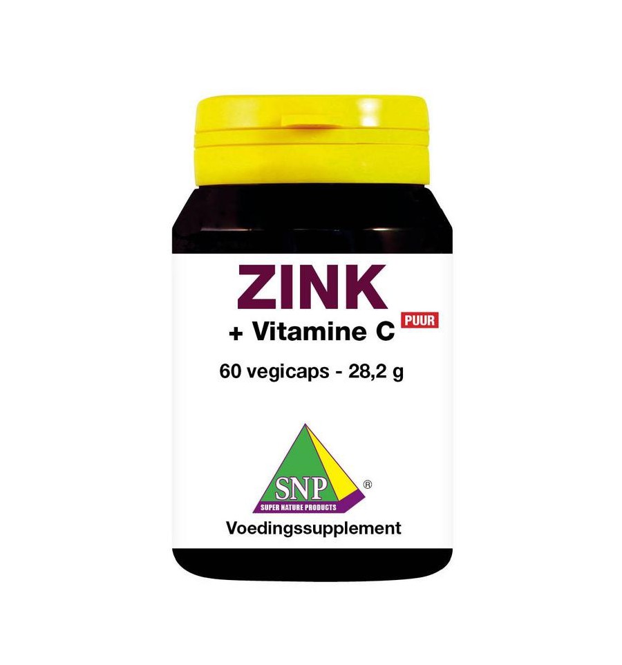 Snp Zink 50mg + gebufferde vitamine C puur 60 vcaps