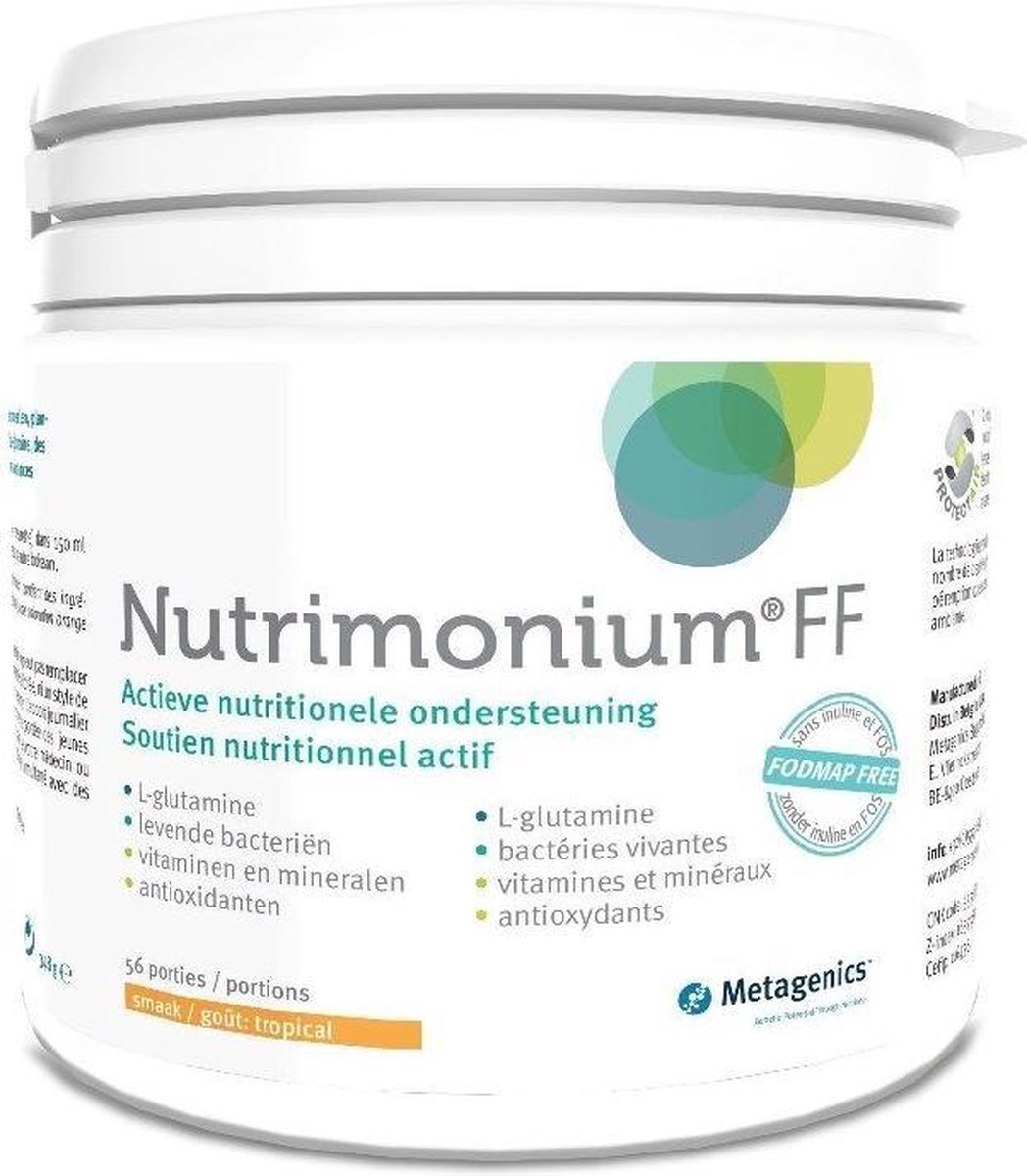 Nutrimonium Metagenics fodmap free tropical 56 porties 348 gram