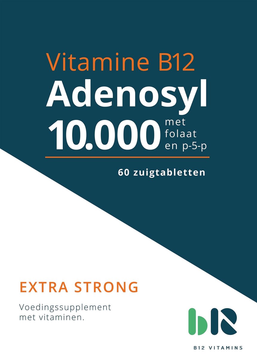 B12 Vitamins Adenosyl 10000 met folaat 60 tabletten