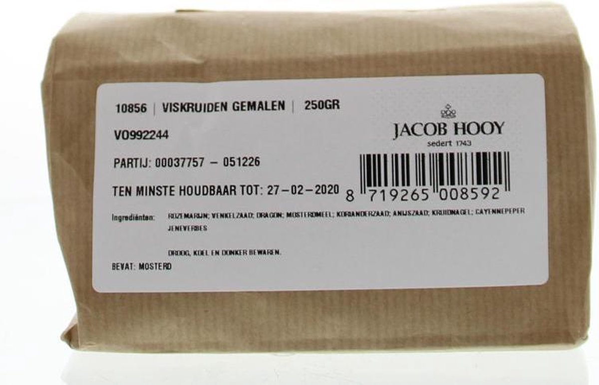 Jacob Hooy Viskruiden gemalen 250 gram
