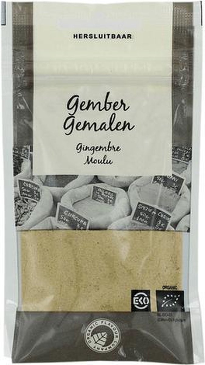 Piramide Organic Flavour Company  Gember gemalen bio 22 gram