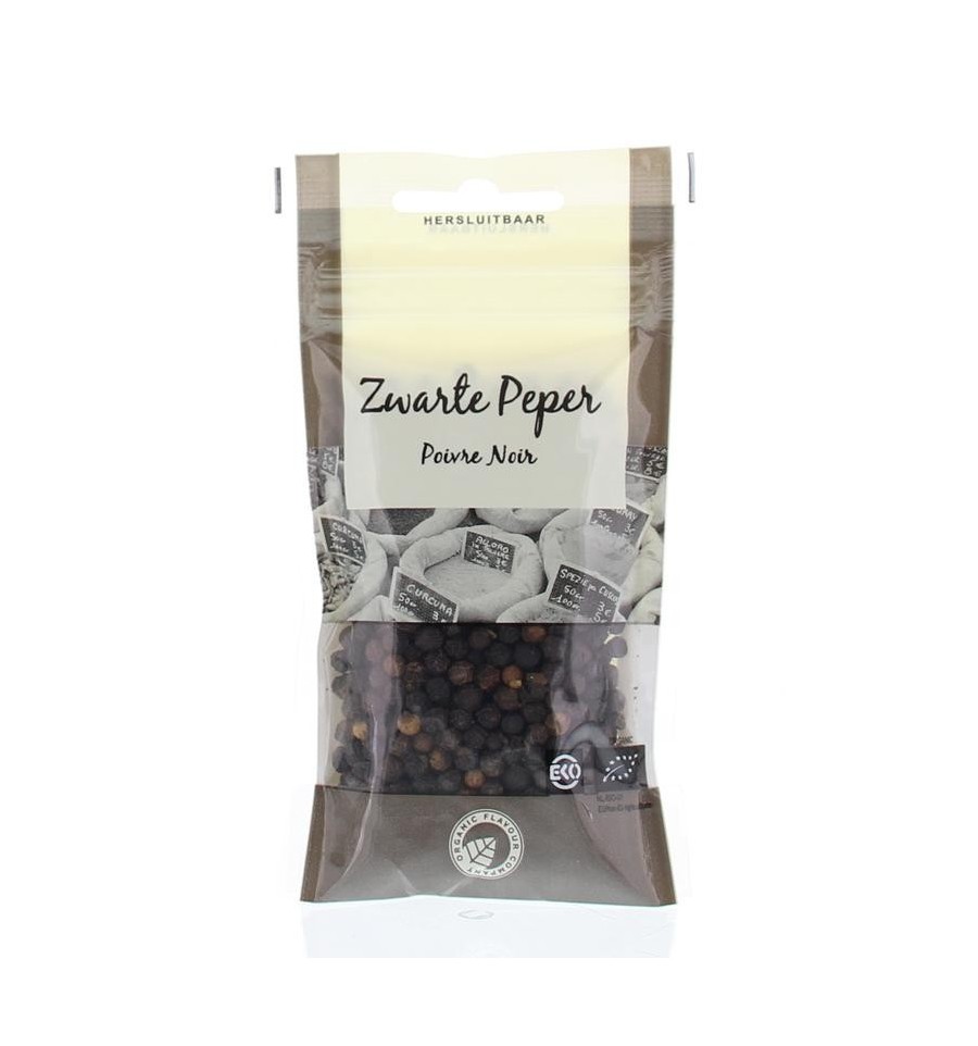 Piramide Organic Flavour Company  Peper zwart korrel 35 gram