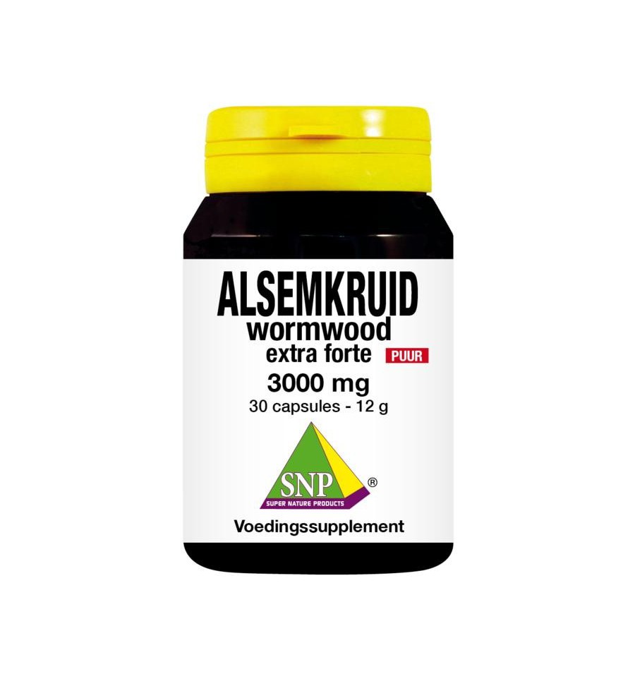 Snp Alsemkruid wormwood 3000 mg puur 30 capsules