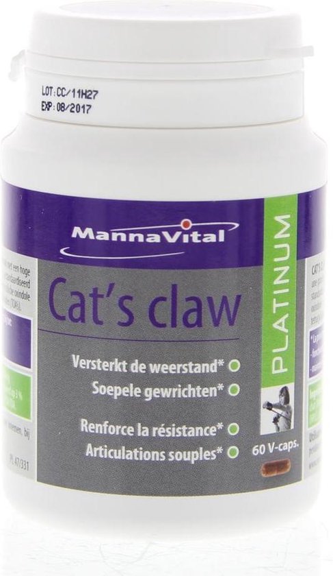 Mannavital Cats claw platinum 60 capsules