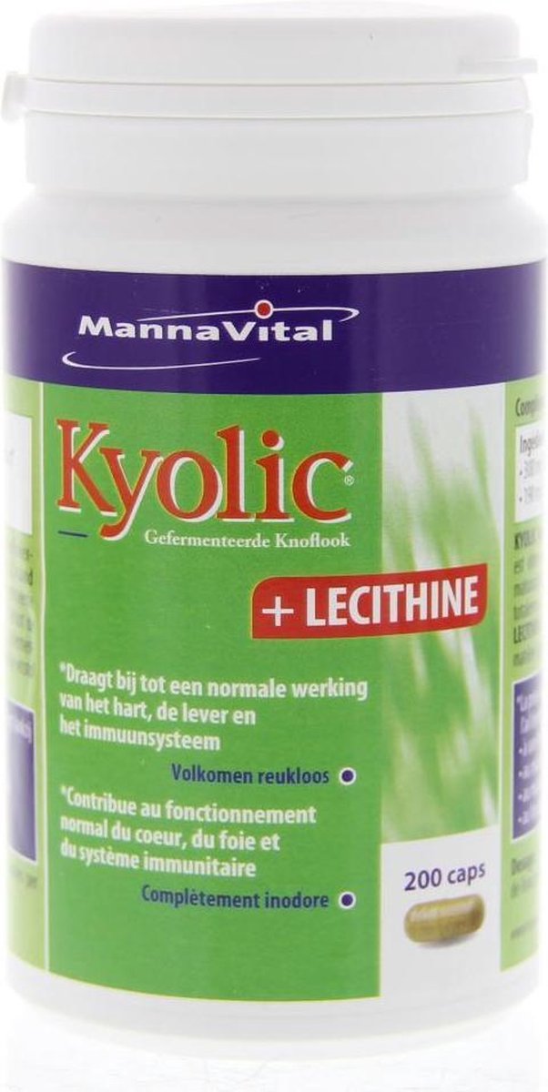 Mannavital Kyolic + lecithine 200 capsules