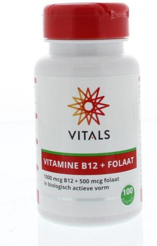 Vitals Vitamine B12 1000 mcg folaat 500 mcg 100 tabletten