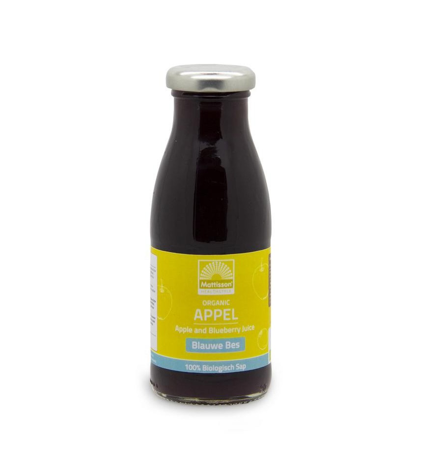 Mattisson Appel blauwe bessensap/Apple blueberry juice bio 250 ml