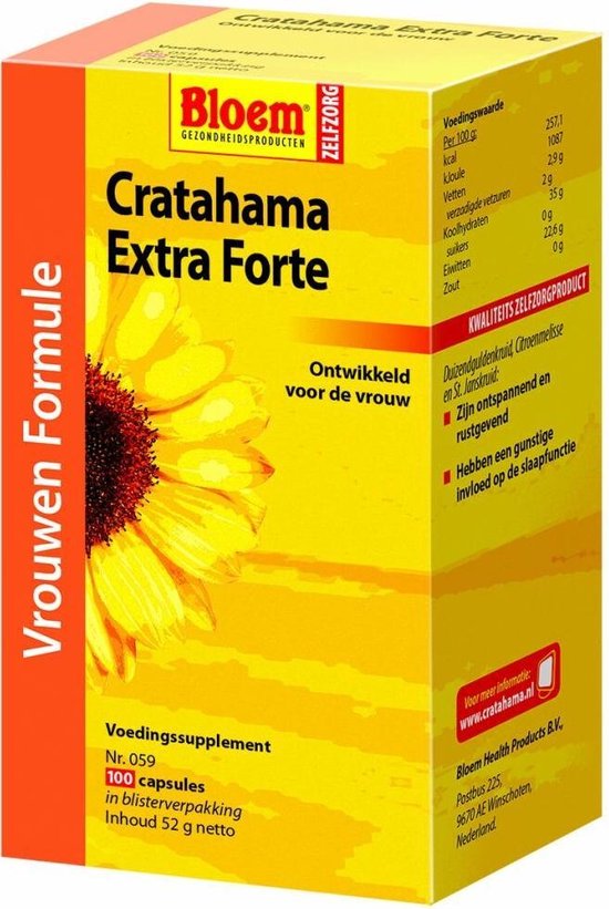 Bloem Cratahama extra forte 100 capsules