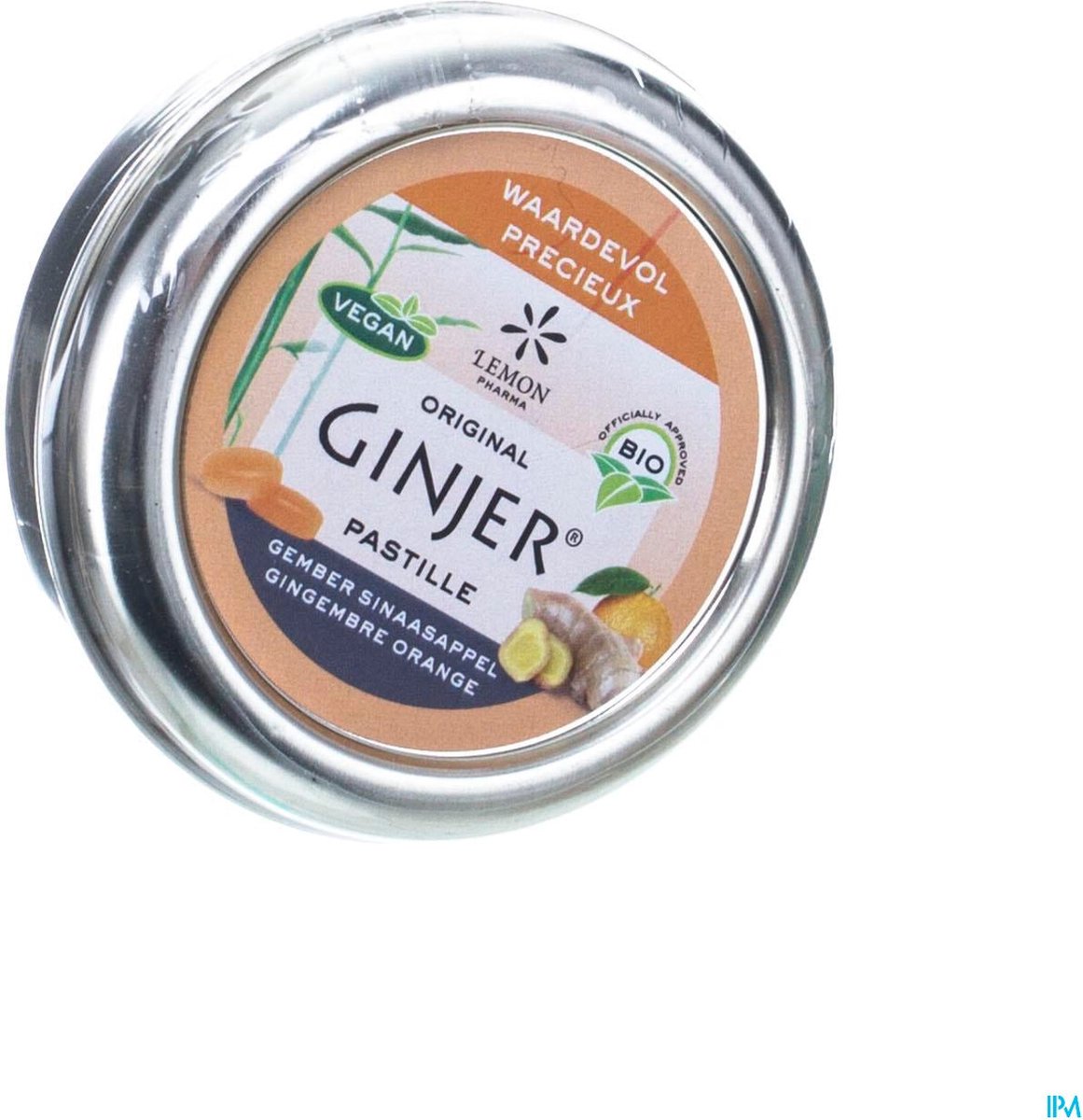Lemon Pharma Ginjer original gember pastilles sinaasappel 40 gram