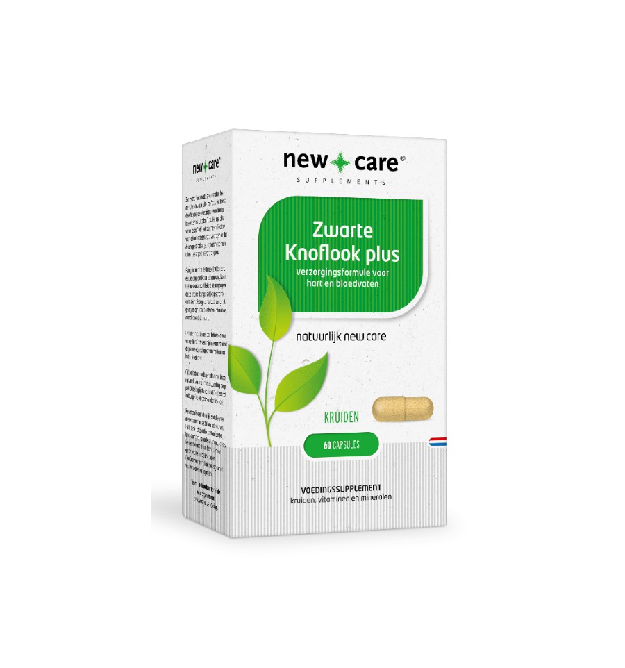 New Care e knoflook Plus 60 capsules - Zwart