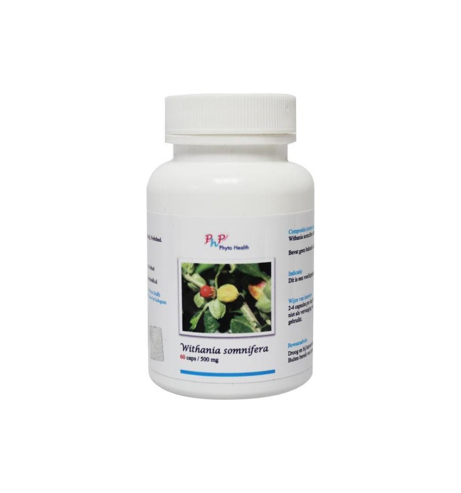 Phyto Health Pharma Phyto Specific Healthhania somnifera 60 capsules - Wit